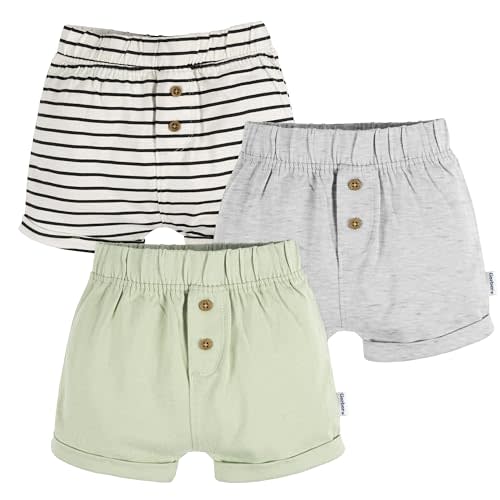 Gerber Unisex-Baby 3-Pack Knit Shorts