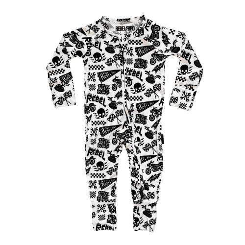 Bamboo Zippy Sleeper in Live Fast