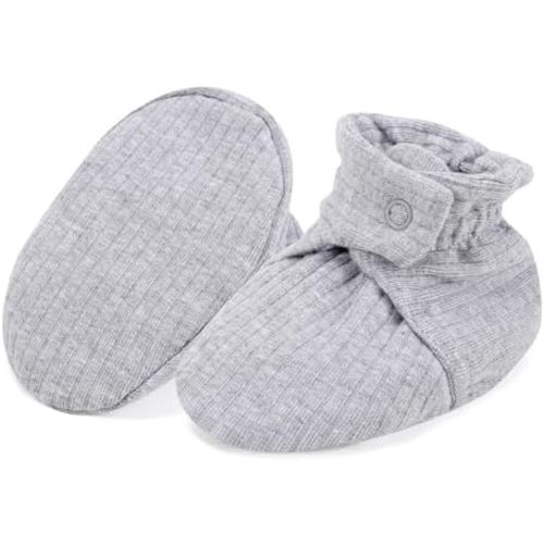 Baby Booties Newborn Infant Shoes Organic Cotton Adjustable Soft Cozy Warm Boots for Boy Girl