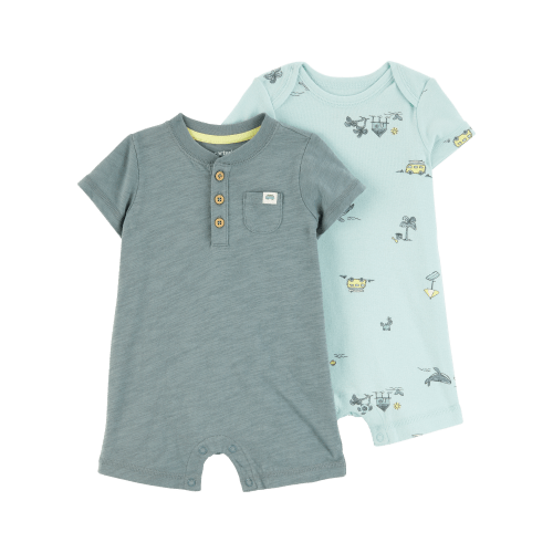Baby 2-Pack Beach Print Rompers - Carter's | Carter's
