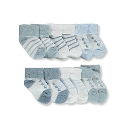 Hush Little Baby Baby Boys' 6-Pack Chenille Socks Booties