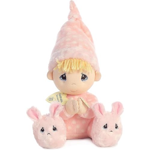Aurora® Adorable Precious Moments™ Precious Prayer Girl Stuffed Animal - Heartwarming Toy for Comforting Children - for Sentimental Gifts, Birthdays, and Adults - Pink 8 Inches