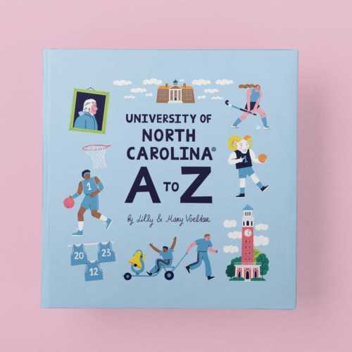 University of North Carolina A to Z Picture Book, Tar Heel Baby Gift, UNC Alumni Keepsake, Graduation Gift, Chapel Hill Children’s Book