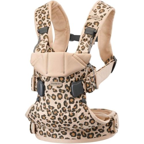 BabyBjörn Baby Carrier One, Cotton, Beige/Leopard