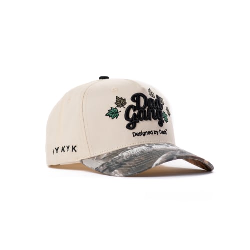 Leaf it to Dad Hat (Cream/Camo) – dadgang.co