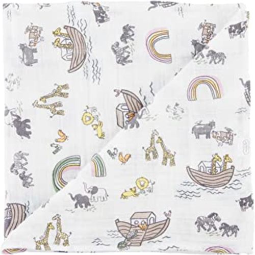 Mud Pie Noah's Ark Swaddle, Noah's Ark 47" x 47"