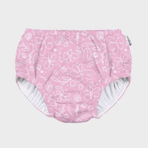 green sprouts Baby Eco Pull-Up Solid Reusable Swim Diaper - White 18M