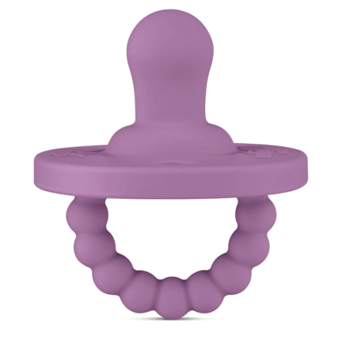 Cutie PAT Flat (0m+) Pacifier + Teether - Color: Jam