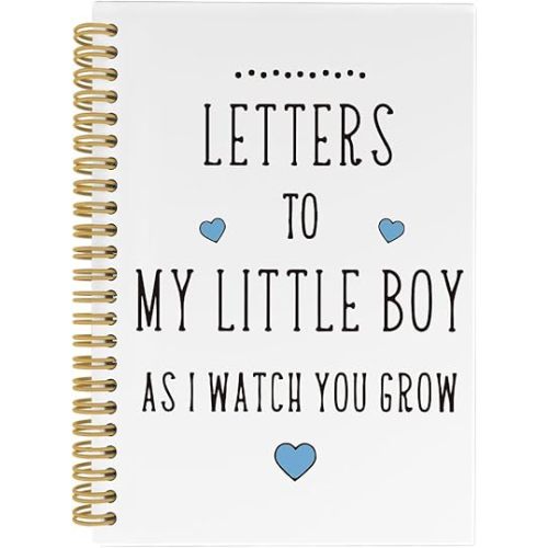 Letters to My Son Daughter Spiral Notebook, Pregnancy Journal, Baby Memory Book, Baby Shower Gifts 5.5"x8.3" 164pages Lined Notebooks College Ruled, Letters to My Baby Notebook for New Mom