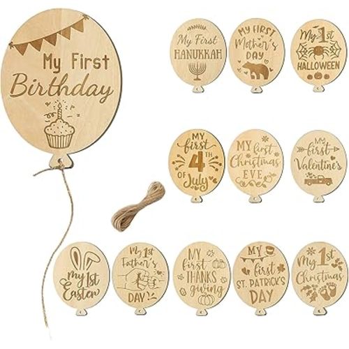 Baby Holiday Wooden Milestone Signs