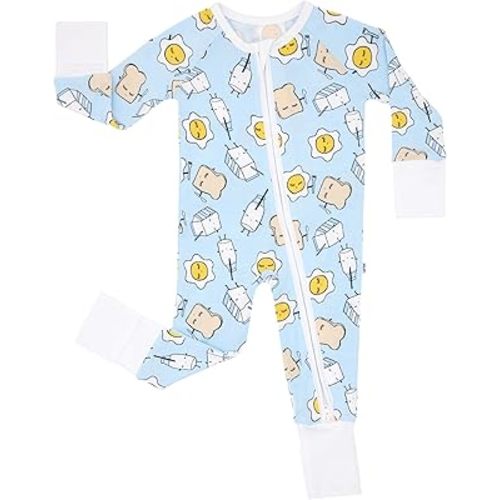 Little Sleepies Pajamas for Baby Boys & Girls, Viscose from Bamboo Baby Pajamas, Snug Baby Sleeper, Toddler PJs, 2-Way Zipper