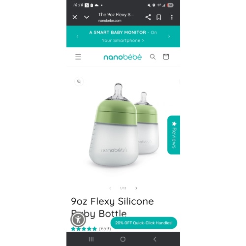 The 9oz Flexy Silicone Baby Bottle - FREE SHIPPING! BPA-Free, Anti-Colic – Nanobébé