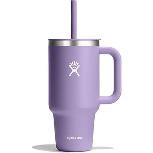 Hydro Flask Travel Tumbler Stainless Steel Vacuum Insulated Tumbler with Lid and Straw for Cold Water and Drinks for Sports, School, Work, Car, Travel, Weekends