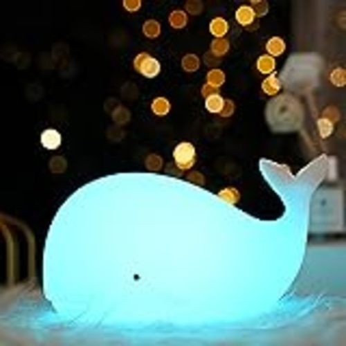 Amazon.com: Cute Whale Night Light for Kids,Kawaii Baby with 7 LED Colors Changing,Tap Control Nursery Squishy Lamp,USB Rechargeable,Birthday Gifts Baby,Girls,Boys,Toddler,Children-OURRY : Baby