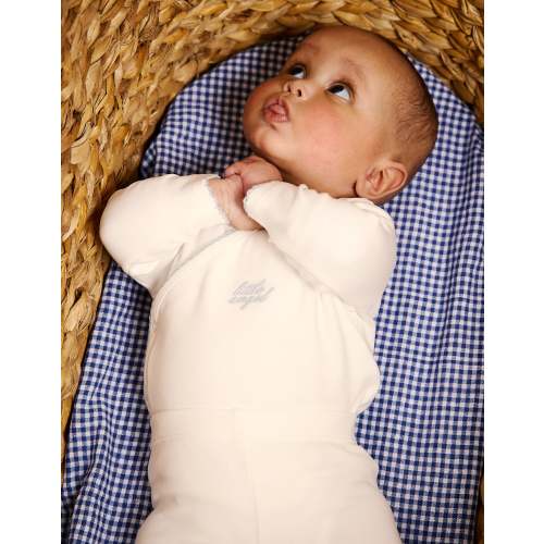 Little Angel Scalloped Bodysuit Set – Oat & Marl
