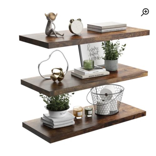 Valts Floating Shelf Set With Invisible Wall Mount Bracket
