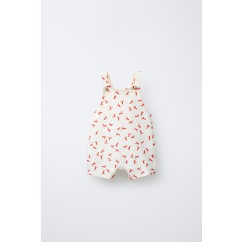 LOBSTER OVERALL SHORTS - Light ecru | ZARA United States
