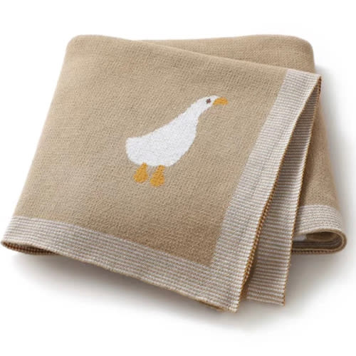 Goose Knitted Blanket
