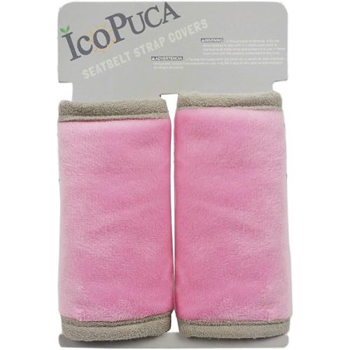 Car Seat Strap Pads Covers for Baby Kids, Seat Belt Covers Cushion for boy Girl, Protect Neck and Shoulder rubbing, Anti-Slip Design, Universal for Stroller/Carrier/Pushchair; Pink
