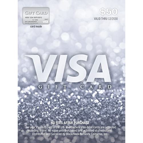 Visa $50 Gift Card (plus $4.95 Purchase Fee)