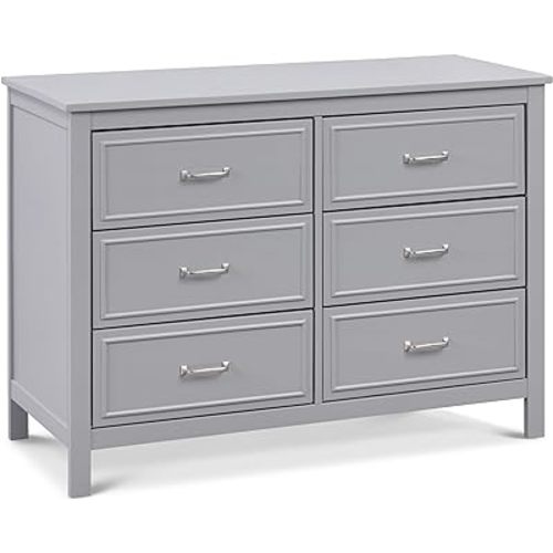 DaVinci Charlie 6-Drawer Double Dresser in Grey