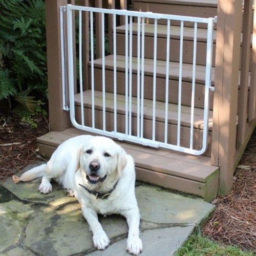 Cardinal Gates SS30OD Outdoor Baby & Pet Gate for Stairs - White
