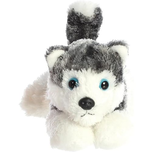 Aurora® Adorable Mini Flopsie™ Mush™ Stuffed Animal - Playful Ease - Timeless Companions - Gray 8 Inches