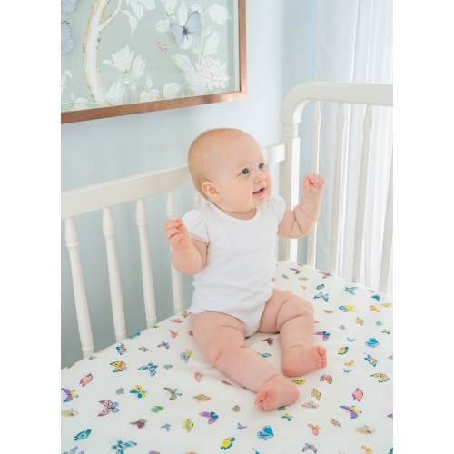Madame Butterfly Crib Sheet