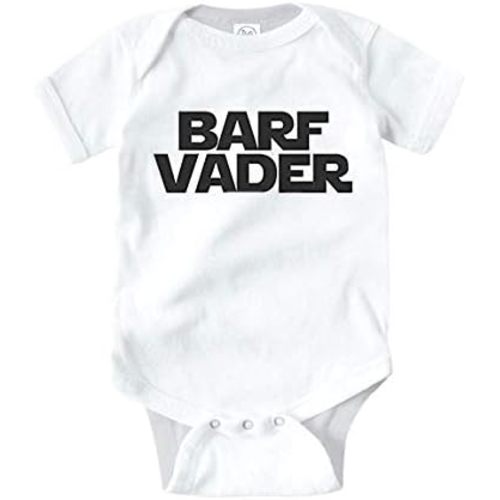 Southern Sisters Barf Vader Baby Clothes Romper For Boy or Girl Parody and Darth V Fan