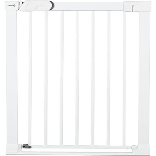 Safety 1st Flat Step Pressure-Mounted Baby Gate, White