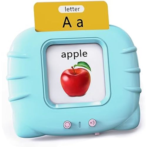 Lapare Audible Learning Toy with Music for Toddler Age 1 2 3 4 5, 520 Sight Words Flash Cards Kindergarten Toy for Boys to Learn Alphabet Number Color Shapes and More