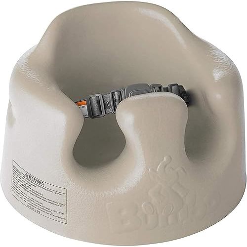Bumbo Baby Floor Seat, Portable Infant Sit Up Activity and Eating Chair, Taupe