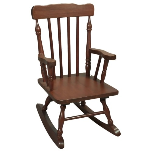 Gift Mark Children's Spindle Rocking Chair - Natural, Wooden, for Kids and Toddlers