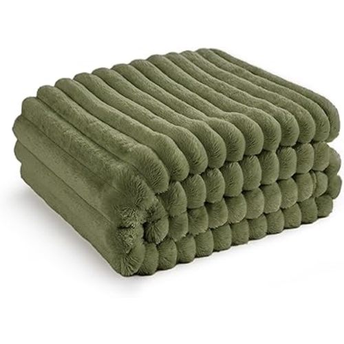 Bedsure Cypress Fleece Throw Blanket for Couch - GentleSoft Cozy Soft Blankets for Women, Cute Small Throws for Girls, 50x60 Inches