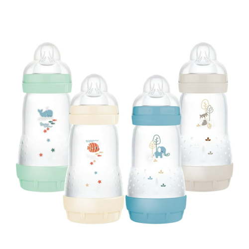 MAM ESAC 9oz Multi Color Boy, 4 Pack