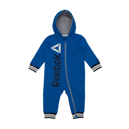 Reebok Baby Boy Hooded Romper, Sizes 0/3-24 Months