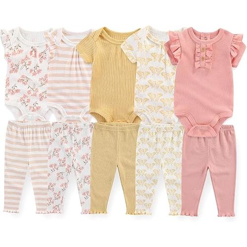Unisex Baby Boy Girl Pants Sets 10 pack Cotton Casual New born Clothes Comfort Infant Outfit