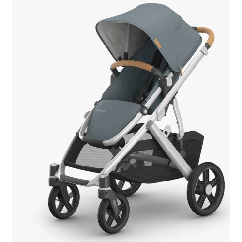 UPPAbaby Vista V3 Stroller - Callum (Stone Blue/Silver Frame/Sand Leather)