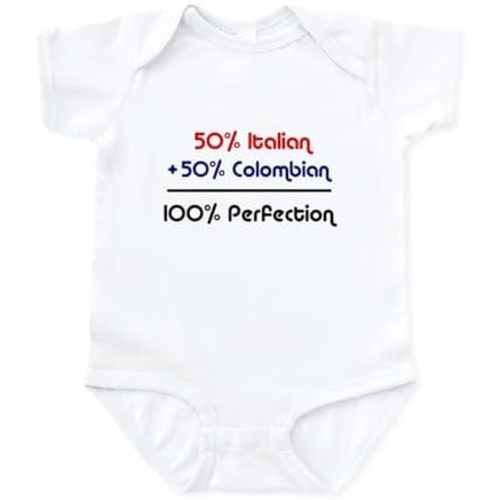 CafePress Italian & Colombian Infant Bodysuit Cute Infant Bodysuit Baby Romper