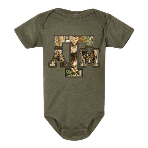 Logo Camo Fill Onesie - Green - The Warehouse at C.C. Creations