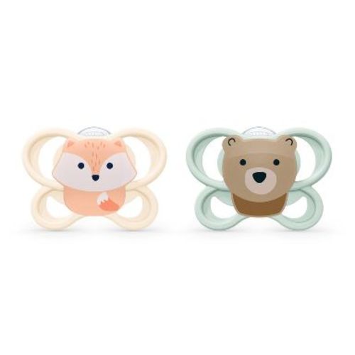 NUK Perfect Match Air Pacifiers 0-6m - 2pk: Silicone, BPA-Free