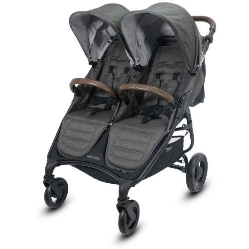 Valco Trend Duo Side by Side Double Stroller 2025 Charcoal