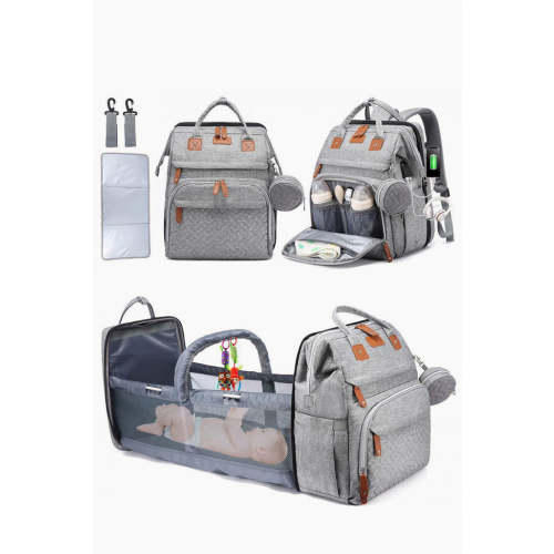 2-in-1 Travel Crib Multi-Use Diaper Bag