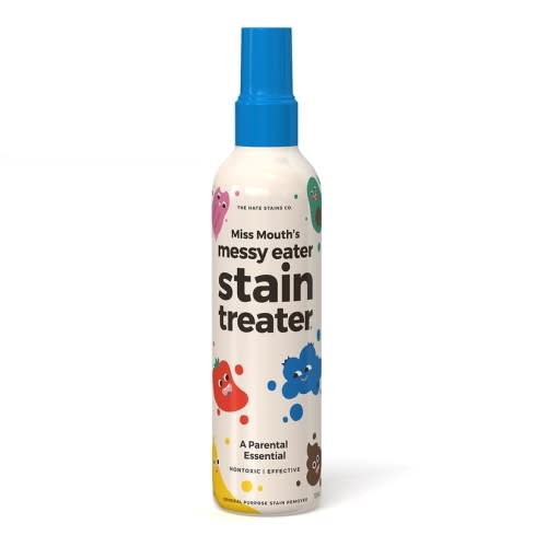 Miss Mouth's Messy Eater Stain Treater Spray - 4oz 2 Pack Stain Remover - Newborn & Baby Essentials - No Dry Cleaning Food, Grease, Coffee Off Laundry, Underwear, Fabric