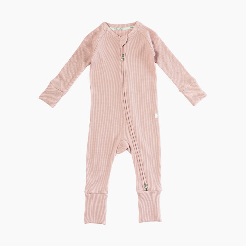 Loulou Lollipop Waffle Sleeper - Blush Pink, 0-3 M