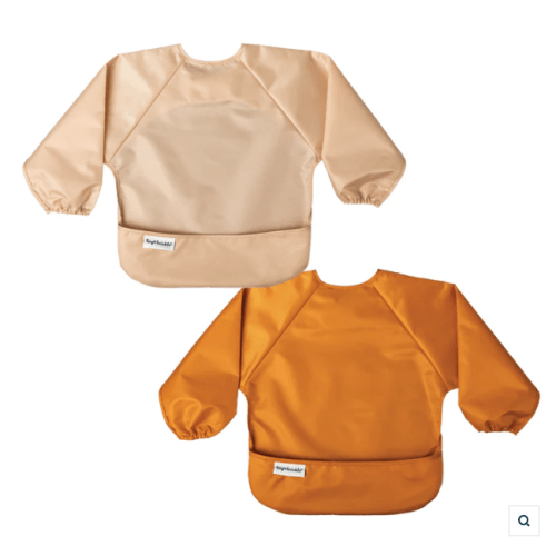 Mess-proof Full Sleeve Bibs - 2 Pack Sets for Babies and Toddlers