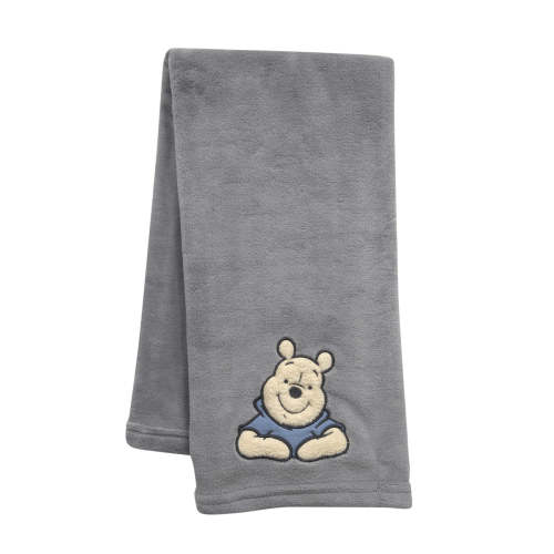 Disney Baby Forever Pooh Gray Bear Baby Blanket
– Lambs & Ivy