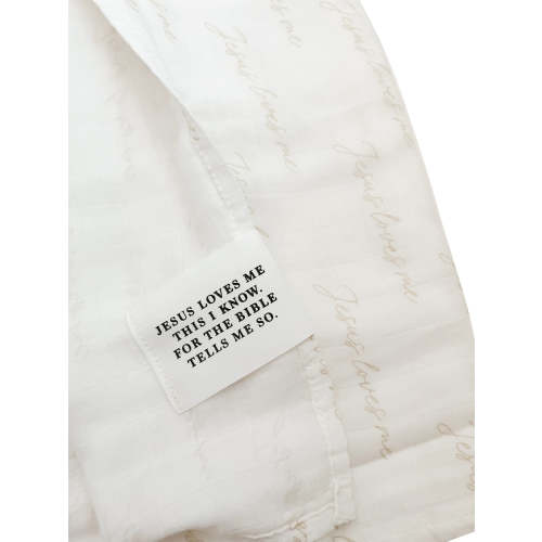 Jesus Loves Me Swaddle Blanket – AmorClothingCo.