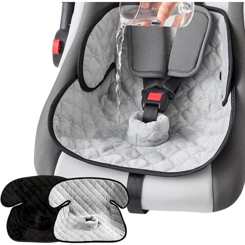 MOMSYLA 2 Pack Waterproof Piddle Pads Carseat Potty Training Car Seat Protector Waterproof Car Seat Liner Cover to Prevent Pee