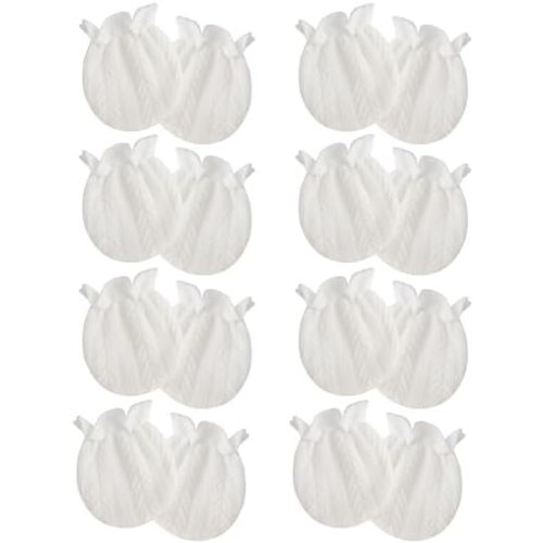 8 Pairs Newborn Baby Mittens No Scratch Wrist Gloves Infant Baby Mittens for Newborn Baby Boy Girl Toddler 0-6 Months